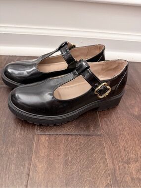 Sam Edelman Mary Jane shoes black chunky 4